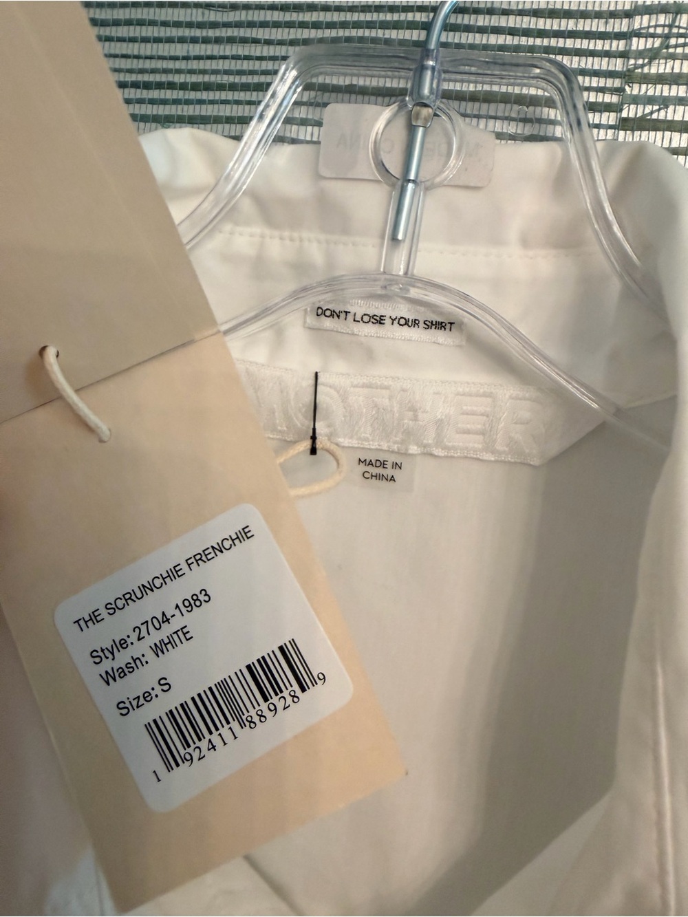NWT - Mother The Scrunchie Frenchie Oxford Shirt - Small - Picture 5 of 15